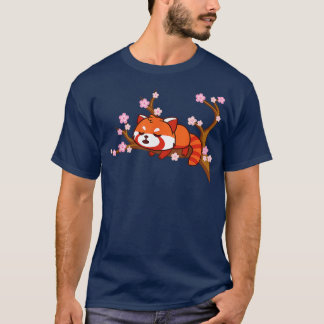 Funny Red Panda Sleeping T Shirt