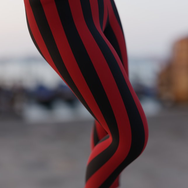 Funny Red Pirat Rand Leggings (Skapare uppladdad)