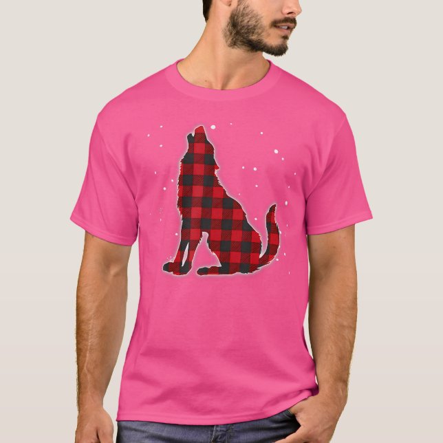 Funny Red Play Varg Howling Matching Buffalo Fami T Shirt (Framsida)
