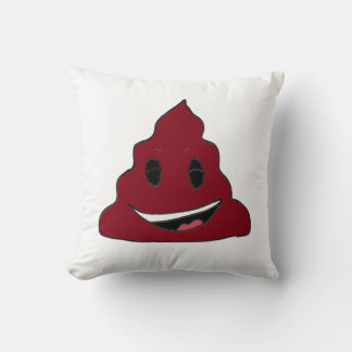 Funny Red Poop Emoji Pillow Kudde