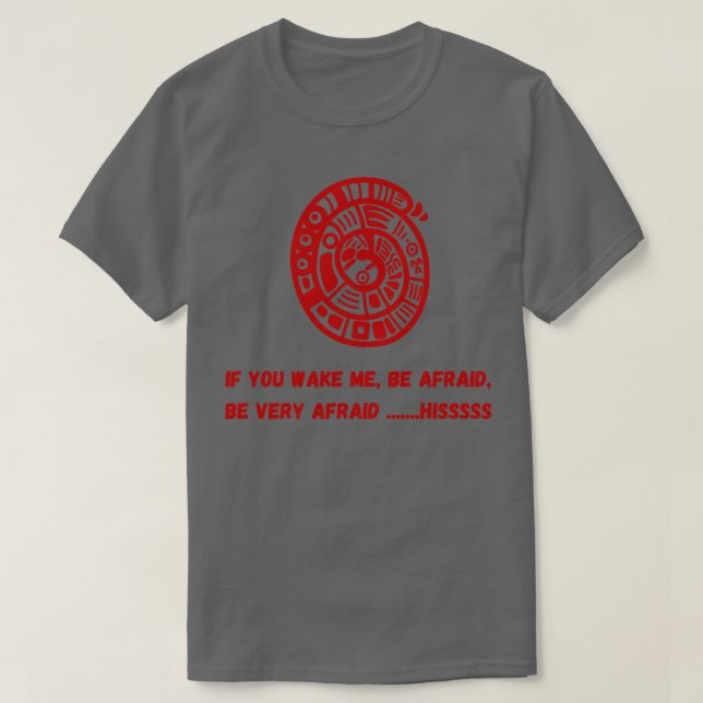 Funny Red Rattle Snake Design T Shirt (Design framsida)