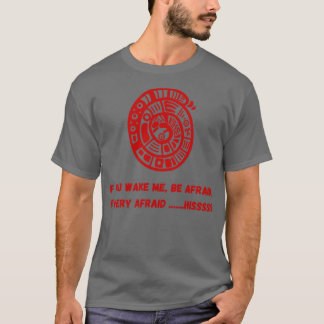 Funny Red Rattle Snake Design T Shirt