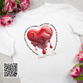 Funny Red Smälter hjärthjärtans dag T Shirt