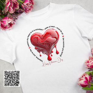 Funny Red Smälter hjärthjärtans dag T Shirt