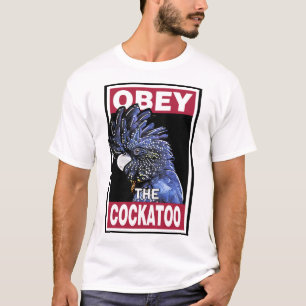 Funny Red Tails Black Cockatoo - Bird Art T Shirt