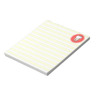 Funny Red White Beige Extract Molar Starburst Anteckningsblock