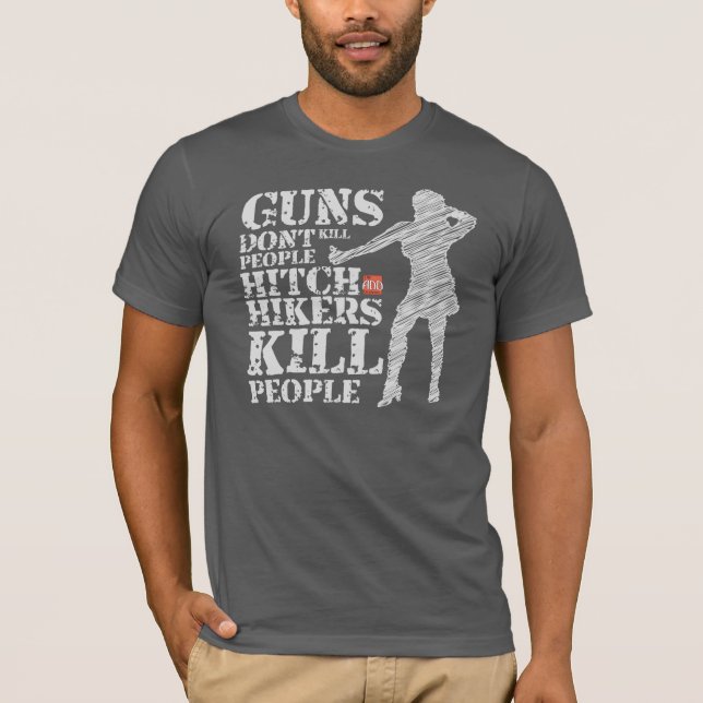 Funny Rednacks Horror Humor Guns Döda inte folk Tee (Framsida)