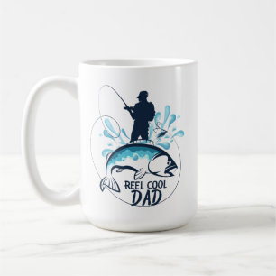 Funny Reel Coola Pappa Fishing Kaffemugg