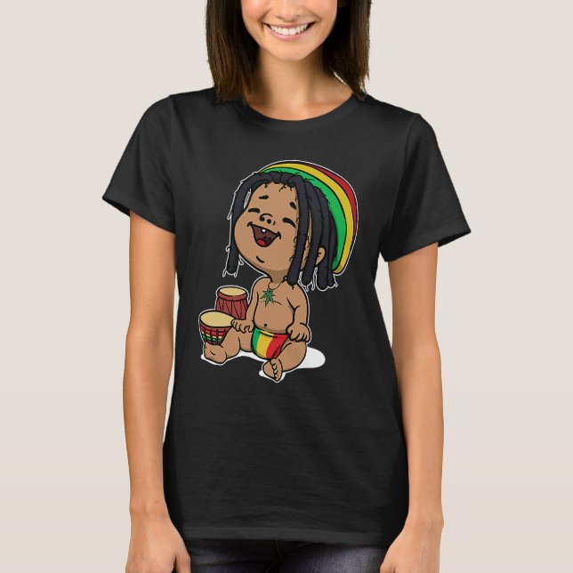 Funny Reggae Jamaica Music Ragga Reggaeton Relax F T Shirt (Framsida)