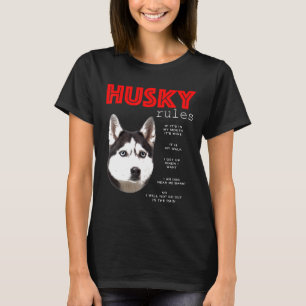 Funny regler till ägare av Siberian husky T Shirt
