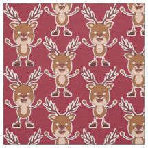 Funny Reindeer anpassningsbar färg väv