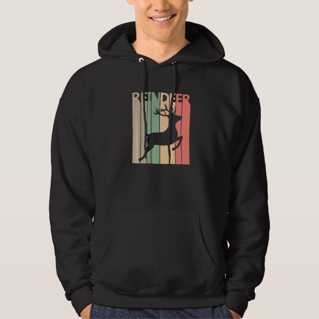 Funny Reindeer Costume Hoodie (Framsida)