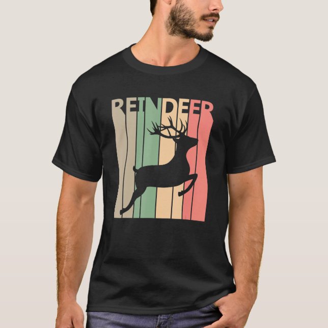Funny Reindeer Costume T Shirt (Framsida)