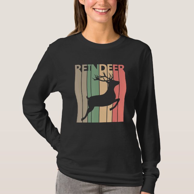 Funny Reindeer Costume T Shirt (Framsida)