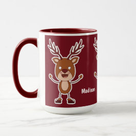 Funny Reindeer, eget namn mugg