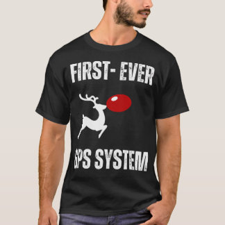 Funny Reindeer Gps System T Shirt