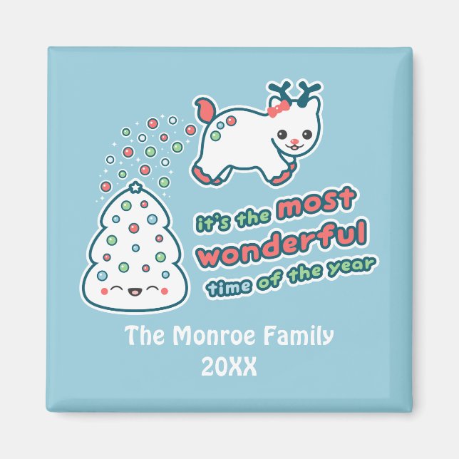 Funny Reindeer Magnet (Framsidan)