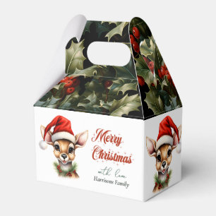 Funny Reindeer Modern Cute Watercolor Classic Presentaskar