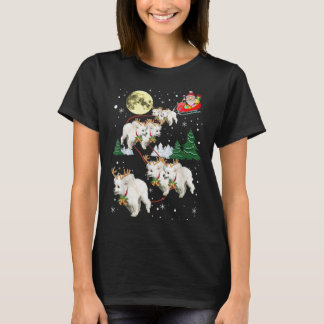 Funny Reindeer Poodles Xmas Christmas Dog Lovers G T Shirt