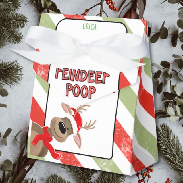 Funny Reindeer Poop - Julens Helgdag Gift-förmån Presentaskar (Skapare uppladdad)
