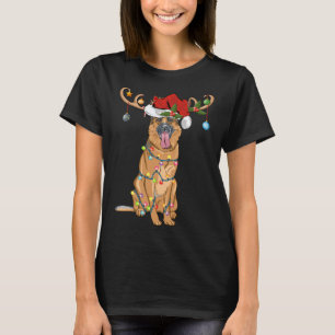 Funny Reindeer Santa Hat German Shepherd jul jul T Shirt
