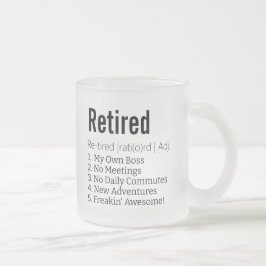 Funny Reless Definition Gift for Pension Gag Frostad Glasmugg