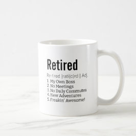 Funny Reless Definition Gift for Pension Gag Kaffemugg