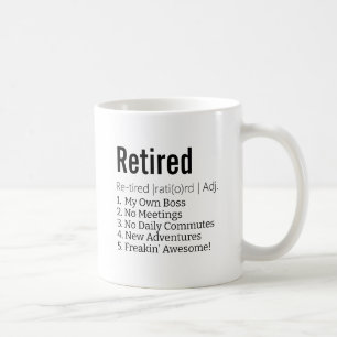 Funny Reless Definition Gift for Pension Gag Kaffemugg