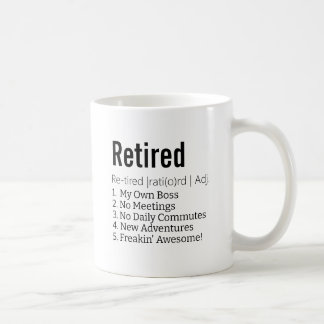 Funny Reless Definition Gift for Pension Gag Kaffemugg