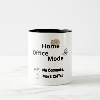 Funny Remote Work Mug for Office Coworkers Två-Tonad Mugg