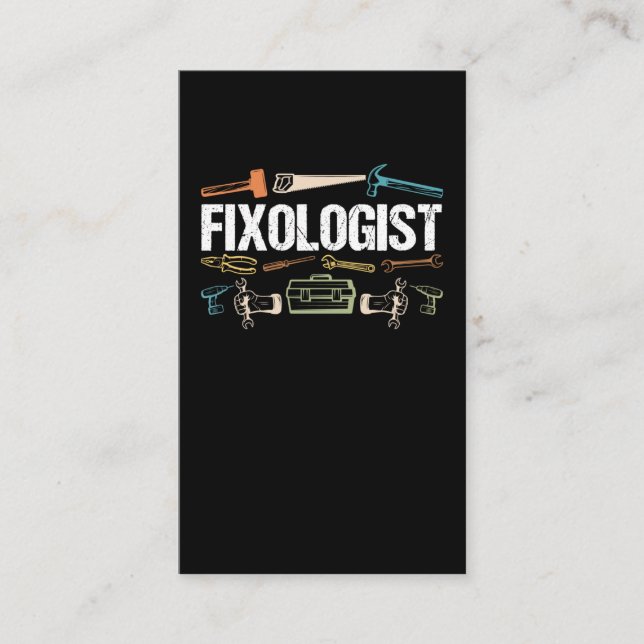 Funny Reppilot Carpenter Crateur Far Visitkort (Framsida)