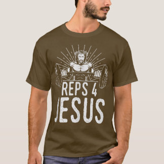 Funny Reps 4 Jesus Religiösa Gym WeightliftHighs T Shirt