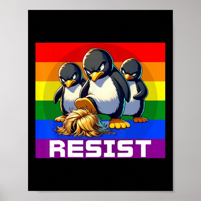 Funny Resist Tariffs Protest Groovy Men Women 4th  Poster (Framsidan)