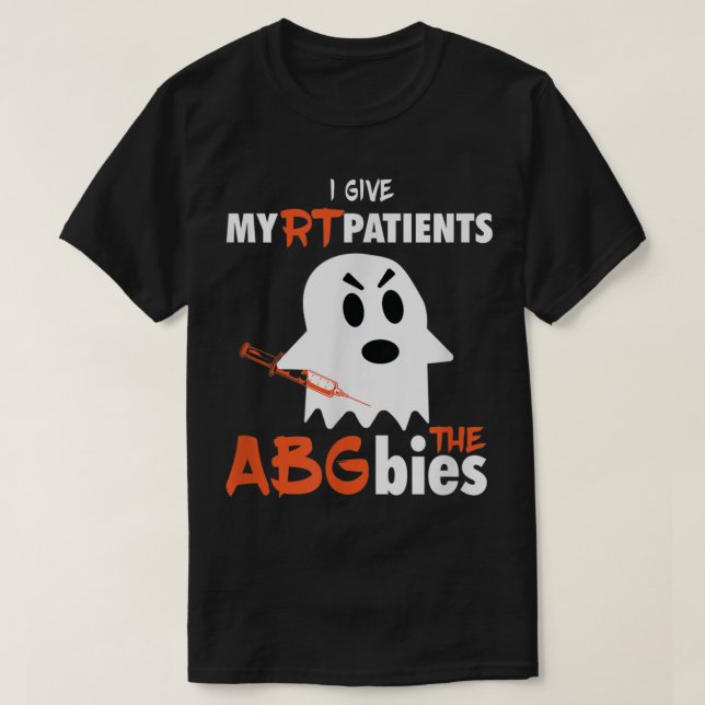Funny Respiratory Therapist ABGbies Halloween RT G T Shirt (Design framsida)