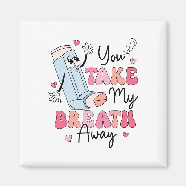Funny Respiratory Valentines day Rt Lung Squad Val Magnet (Framsidan)