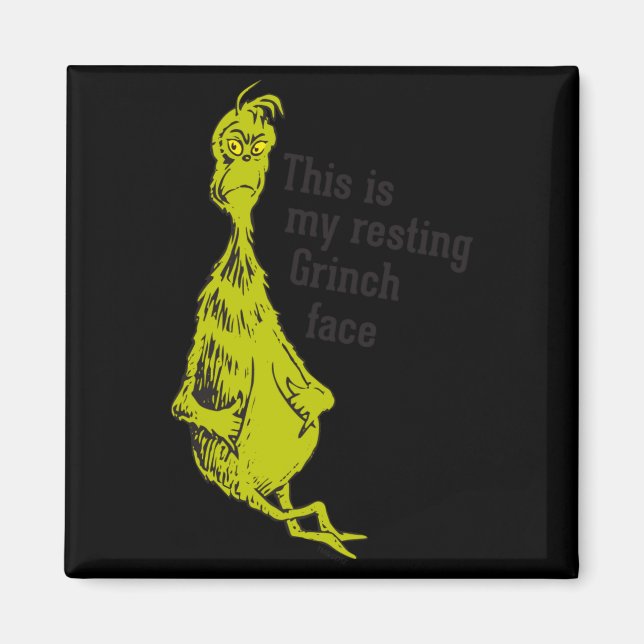 Funny Resting Face  Magnet (Framsidan)