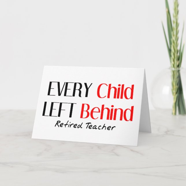 Funny Retired Teacher Greeting Card Kort (Framsida)
