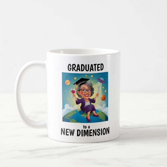 Funny Retiree-Personlig Kaffemugg (Vänster)