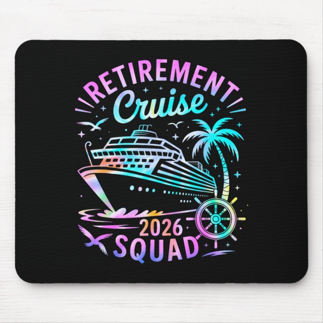 Funny Retirement Cruise 2026 Squad Tie Dye Retired Musmatta (Framsidan)