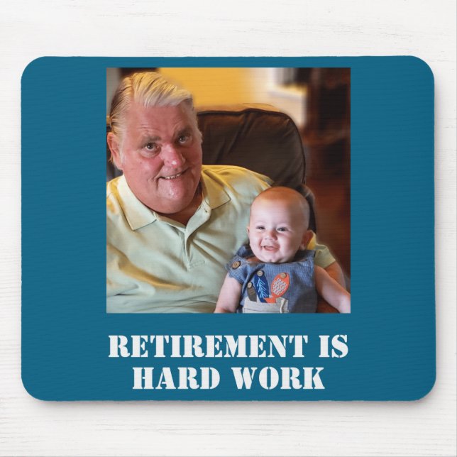 Funny Retirement Is Hard Work Quote Grandpa Photo  Musmatta (Framsidan)