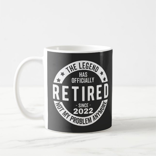 funny retirement, retired, retired firefighter, re kaffemugg (Vänster)