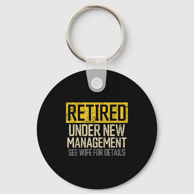 Funny Retirement Shirts For Men Retirement Funny R Nyckelring (Framsida)