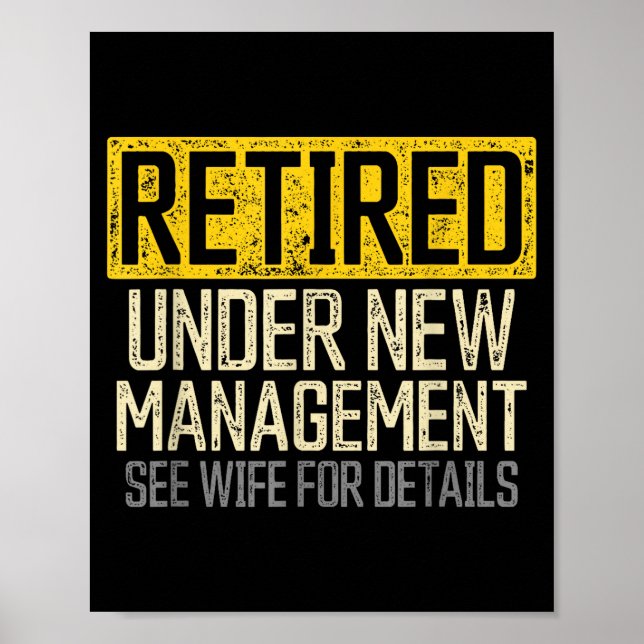 Funny Retirement Shirts For Men Retirement Funny R Poster (Framsidan)