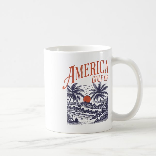 Funny Retro 2025 Grunge Design, Bukt i USA Kaffemugg (Höger)
