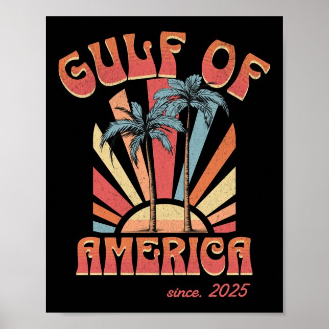 Funny Retro 2025 Grunge Design, Bukt i USA Poster (Framsidan)