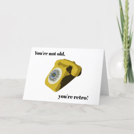 Funny Retro 50:e födelsedagskort Tack Kort