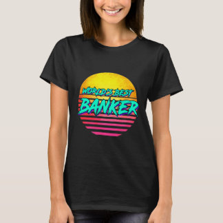 Funny Retro Banker Profession T Shirt