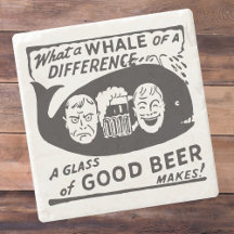 Funny Retro Beer-Tecknad