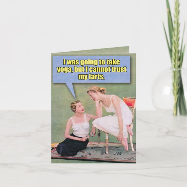 Funny Retro Birthday Card - lita på mina favoriter Kort (Framsida)