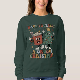 Funny Retro Boho Have Yourself a Groovy Christmas T Shirt
